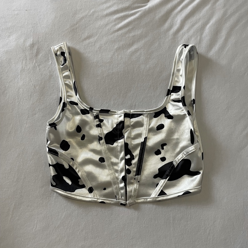 Cowprint Corset Top